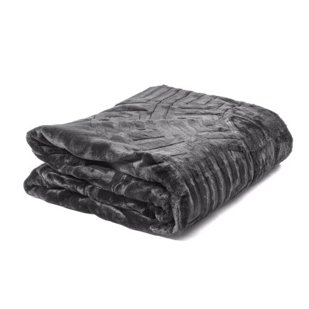 Ανάγλυφη Κουβέρτα Xρώματος Aνθρακί SLEEPTIME 8720105644399