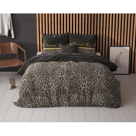 Παπλωματοθήκη Elegance Eternal Love 140 x 220cm Χρώματος Μαύρο SLEEPTIME 8720578061419