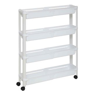 5Five Simply Smart Επεκτάσιμη ραφιέρα 4 επιπέδων 37,5 x 15 x78,5 εκ., Λευκή 189991B