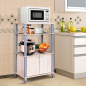 Τρόλεϊ Κουζίνας με Ράφια και Ρόδες 60 x 40 x 98 εκ. HW60180OA Costway Τρόλεϊ Κουζίνας με Ράφια και Ρόδες 60 x 40 x 98 εκ. HW60180OA Costway