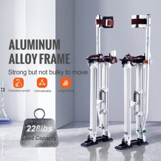 Ρυθμιζόμενα Αλουμινένια Στηρίγματα VEVOR 24''-40'' με Προστατευτικά Γόνατα, Ασημί  SGBGQYCYS2440EE60V0