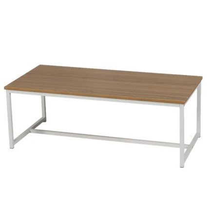 Ξύλινος Πάγκος με Λευκή Μεταλλική Βάση 120x35x46 cm Urban Living 151248