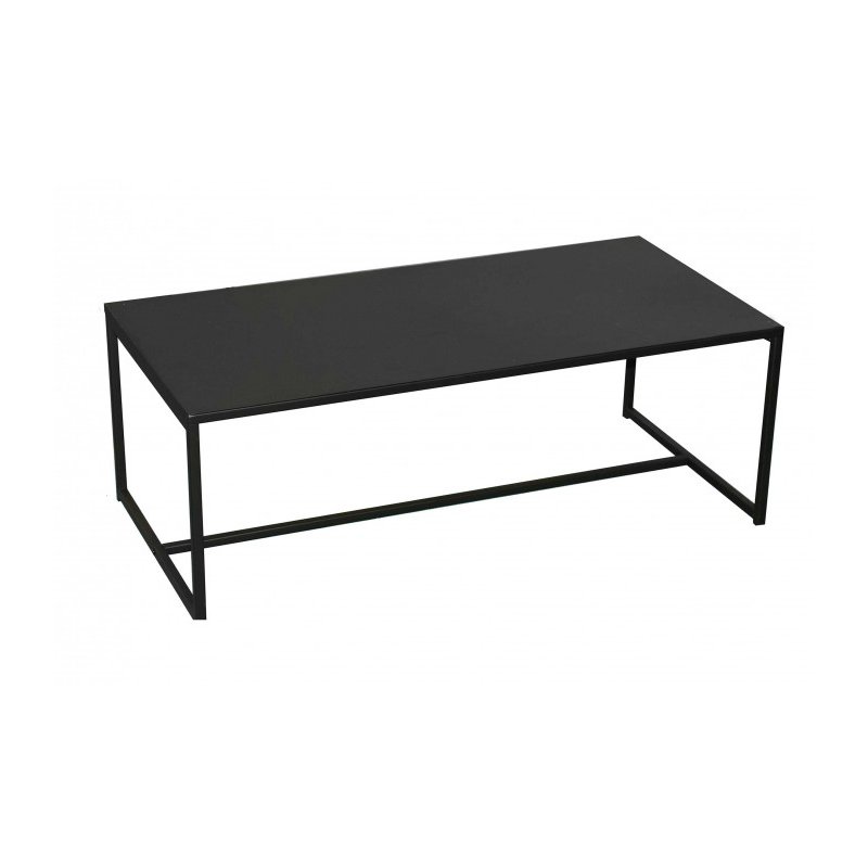 Τραπεζάκι Σαλονιού Μαύρο Μεταλλικό 100x50x36cm Urban Living 151339