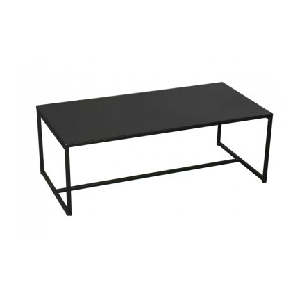 Τραπεζάκι Σαλονιού Μαύρο Μεταλλικό 100x50x36cm Urban Living 151339