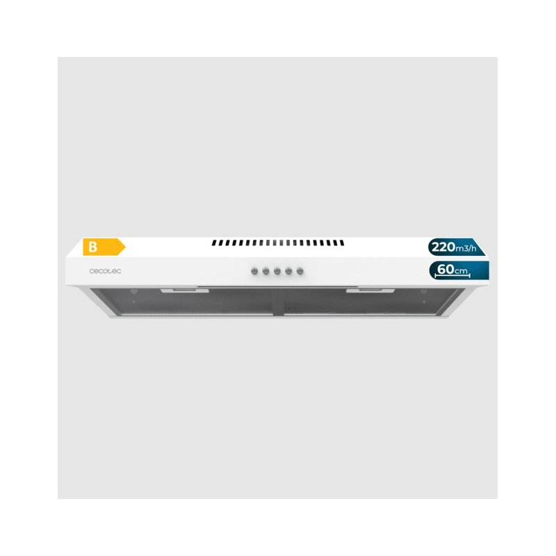 Απορροφητήρας 60 cm Bolero Flux CM 602200 White B Cecotec CEC-02856