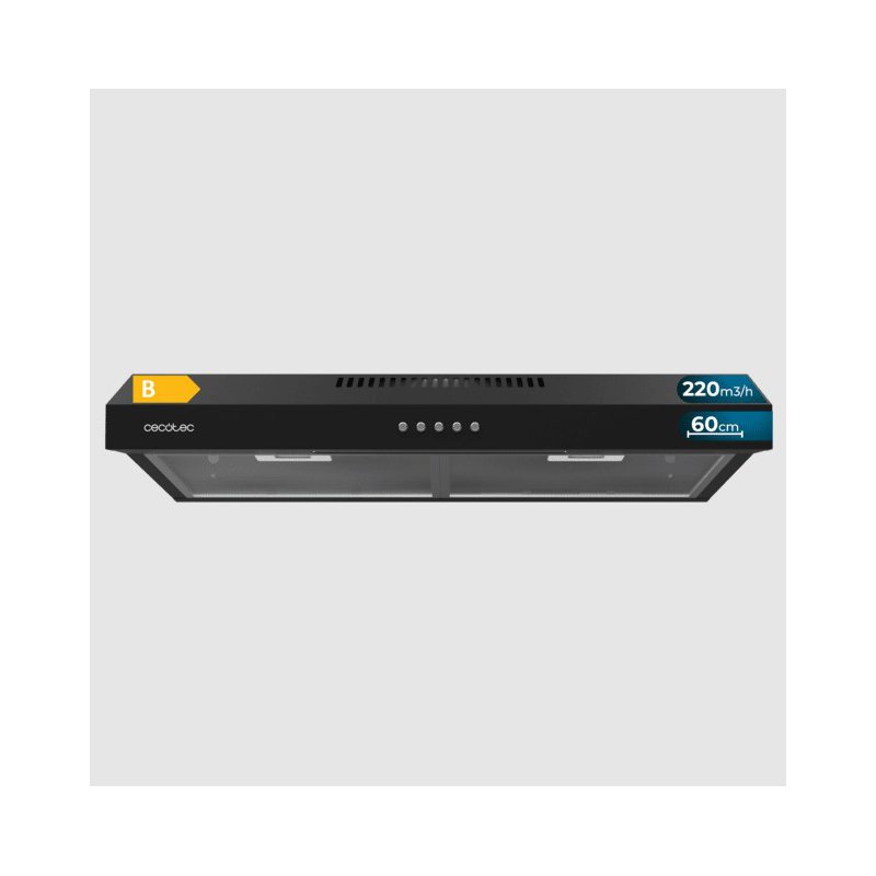 Απορροφητήρας 60 cm Μαύρο Bolero Flux CM 602200 Black B Cecotec CEC-02857