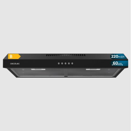Απορροφητήρας 60 cm Μαύρο Bolero Flux CM 602200 Black B Cecotec CEC-02857