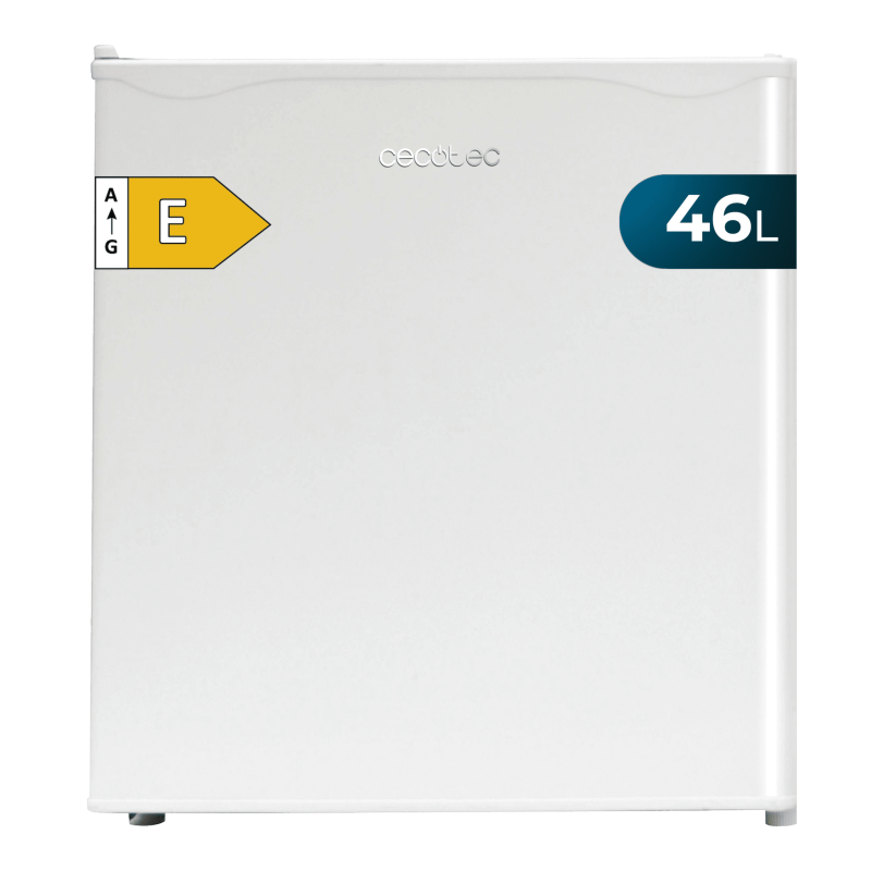 CECOTEC Μίνι Ψυγείο GrandCooler 20000 SilentCompress Λευκό, 46 Λίτρα, Εσωτερική Κατάψυξη, 48,7x48 εκ., Αναστρέψιμη Πόρτα, Ενεργε