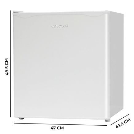CECOTEC Μίνι Ψυγείο GrandCooler 20000 SilentCompress Λευκό, 46 Λίτρα, Εσωτερική Κατάψυξη, 48,7x48 εκ., Αναστρέψιμη Πόρτα, Ενεργε