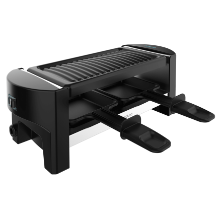 CECOTEC Μηχανή Raclette Cheese&Grill 3200 για 2 Άτομα με Grill 320W, Ανοξείδωτη Κατασκευή και Αντικολλητική Πλάκα Ψησίματος CEC-