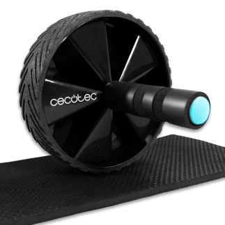 CECOTEC Ρόδα Κοιλιακών DrumFit AB Wheel με Επικάλυψη Καουτσούκ και Αντιολισθητικές Λαβές + Στρώμα EVA CEC-07124