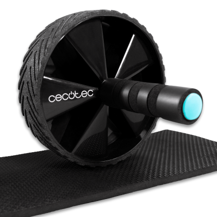 CECOTEC Ρόδα Κοιλιακών DrumFit AB Wheel με Επικάλυψη Καουτσούκ και Αντιολισθητικές Λαβές + Στρώμα EVA CEC-07124