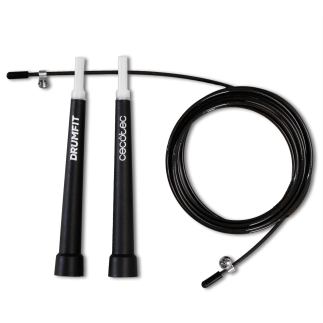 CECOTEC Επαγγελματικό Σχοινάκι DrumFit Speed Rope από Ατσάλι με Εργονομικές Λαβές για Προπονήσεις Υψηλής Έντασης, Ρυθμιζόμενο, 3