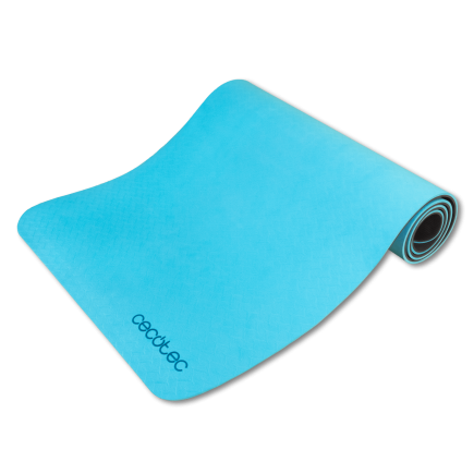 CECOTEC Στρώμα Γιόγκα DrumFit 183 x 61 cm, Πάχους 0,8 cm, Υλικό TPE, Αντιολισθητικό Σχέδιο, Με Λαβή Μεταφοράς CEC-07133