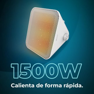 CECOTEC  Θερμαντικό ReadyWarm 1500 Max Ceramic Design Λευκό με 1500 W, ρυθμιζόμενο θερμοστάτη και 3 λειτουργίες  CEC-08270