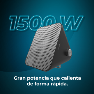 CECOTEC  Θερμαντικό ReadyWarm 1500 Max Κεραμικό Μαύρο με 1500 W, Ρυθμιζόμενο Θερμοστάτη και 3 Λειτουργίες  CEC-08286
