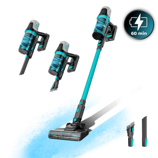 CECOTEC  Ασύρματη Σκούπα Conga Rockstar 1500 Horizon X-Treme XL με 215W, 60' Αυτονομία, Μικτή Βούρτσα, Parallel Cyclone System, 