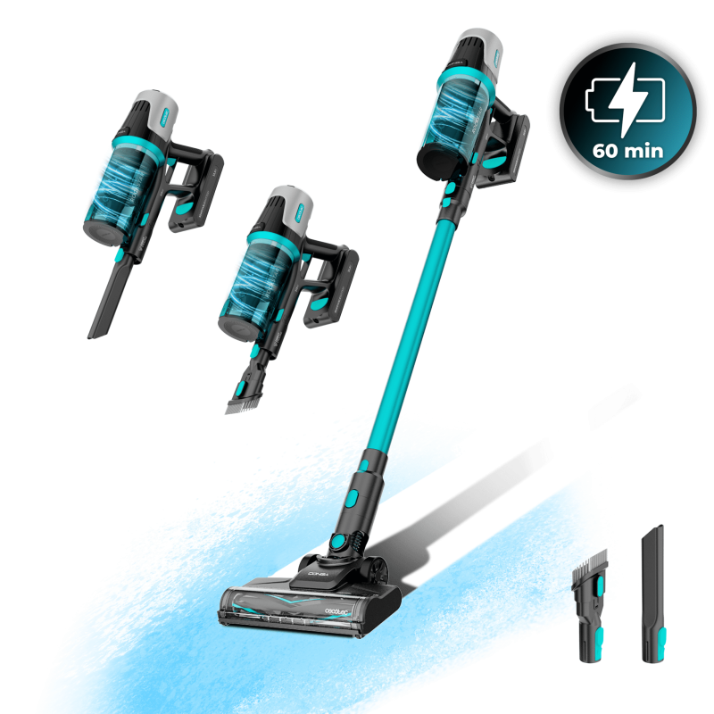 CECOTEC Ασύρματη Σκούπα Conga Rockstar 1500 Horizon X-Treme XL με 215W, 60' Αυτονομία, Μικτή Βούρτσα, Parallel Cyclone System, Δ