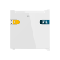 CECOTEC Μίνι Ψυγείο Bolero CoolMarket TT 31 Dual White E, Μετατρέψιμο σε Καταψύκτη, 31 Λίτρα, Λευκή Πόρτα, Έλεγχος Θερμοκρασίας,