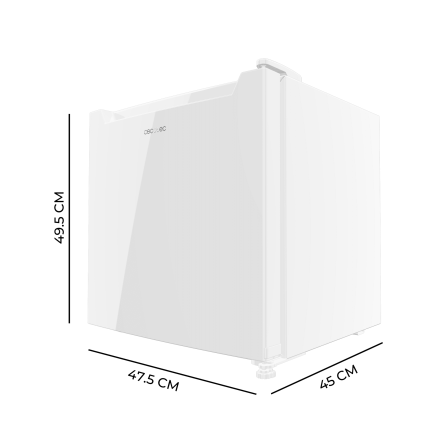 CECOTEC Μίνι Ψυγείο Bolero CoolMarket TT 31 Dual White E, Μετατρέψιμο σε Καταψύκτη, 31 Λίτρα, Λευκή Πόρτα, Έλεγχος Θερμοκρασίας,