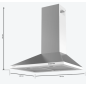 Απορροφητήρας Bolero Flux PM 903500 60 cm Ανοξείδωτο Ατσάλι 65 W CEC-02849 Cecotec