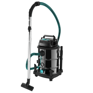 CECOTEC Σκούπα Conga Rockstar Wet & Dry Steel Pro για Στερεά και Υγρά, Μεταλλική, 30L, 1600W, με Πρίζα Εργαλείων και Αξεσουάρ Κα