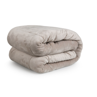 Πολυτελής Κουβέρτα Διπλής Όψης Sherpa 200 x 200 cm Taupe 8720604888287 SleepMed