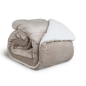 Πολυτελής Κουβέρτα Διπλής Όψης Sherpa 240 x 200 cm Taupe 8720604888324 SleepMed