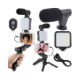 Vlogging Kit με Τρίποδο, Μικρόφωνο και Βάση Κινητού για Καταγραφή Βίντεο 5907451365045 Verk Group Vlogging Kit με Τρίποδο, Μικρόφωνο και Βάση Κινητού για Καταγραφή Βίντεο 5907451365045 Verk Group