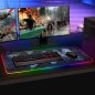 BAKAJI Gaming MousePad με 14 LED RGB Εφέ Φωτισμού 90 x 40 cm 02838281