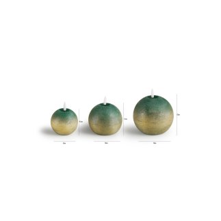 Σετ LED κεριών 3 τεμαχίων Πράσινο 8720604887938 Lifa-Living