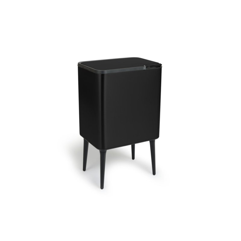 Κάδος Απορριμμάτων Push Bin 36L 48 x 38 x 54,5 cm - Ματ Μαύρο 8720604888041 Umuzi Cleaning