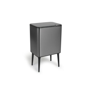 Κάδος Απορριμμάτων Push Bin 36L 48 x 38 x 54,5 cm - Μεταλλικό Γκρι 8720604888034 Umuzi Cleaning
