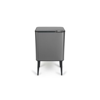 Κάδος Απορριμμάτων Push Bin 36L 48 x 38 x 54,5 cm - Μεταλλικό Γκρι 8720604888034 Umuzi Cleaning