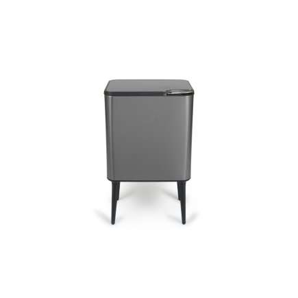 Κάδος Απορριμμάτων Push Bin 36L 48 x 38 x 54,5 cm - Μεταλλικό Γκρι 8720604888034 Umuzi Cleaning