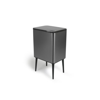Κάδος Απορριμμάτων Push Bin 36L 48 x 38 x 54,5 cm - Μεταλλικό Γκρι 8720604888034 Umuzi Cleaning