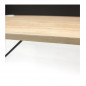 Μεταλλικό Γραφείο με Ξύλινη Επιφάνεια 90 x 50 x 84 cm Χρώματος Μαύρο Home Deco Factory HD6425