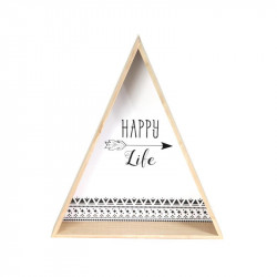 Σετ Ξύλινα Τρίγωνα Διακοσμητικά 44 x 38 x 11 cm 2 τμχ Home Deco Factory HD4556