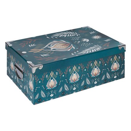 Σετ 6 Κουτιών με Μεταλλικές Γωνίες Box'n Peace 48 x 33,5 x 16 cm Πετρόλ 205570 5Five Simply Smart