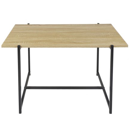 Τραπεζάκι Σαλονιού από Ξύλο & Μέταλλο 80 x 45 x 50 cm HD0182 Home Deco Factory