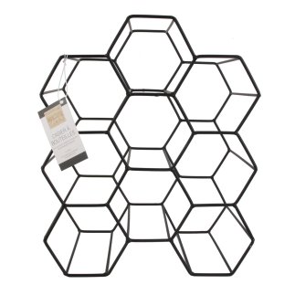 Μεταλλική Κάβα Κρασιών 9 θέσεων 29,5 x 35,8 x 20 cm KA3041 Home Deco Factory