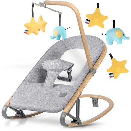 Χειροκίνητο Relax Μωρού 2 σε 1 για Παιδί έως 9kg Γκρι NK-53 Nukido