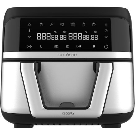 Διπλή Φριτέζα Αέρος - Airfryer 9L με Ψηφιακό Πίνακα και Διαχωριστικό Καλάθι 2850W CEC-100149 Cecotec
