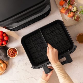 Διπλή Φριτέζα Αέρος - Airfryer 9L με Ψηφιακό Πίνακα και Διαχωριστικό Καλάθι 2850W CEC-100149 Cecotec