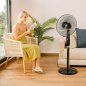 Ανεμιστήρας Δαπέδου 45W με 3 Ταχύτητες, Χρονοδιακόπτη 1 Ώρας και Ύψος έως 135 cm Μαύρο CEC-08299 Cecotec