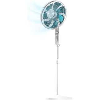 Ανεμιστήρας Δαπέδου 70W με 4 Ταχύτητες, Χρονοδιακόπτη, Αυτόματη Περιστροφή & Ύψος έως 130 cm Λευκό CEC-08300 Cecotec