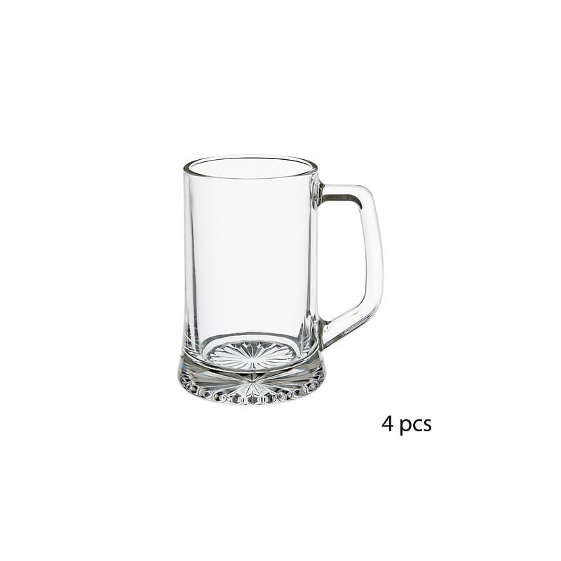 Σετ 4 Ποτήρια Μπύρας με Χερούλι 320 ml 134800 Secret de Gourmet