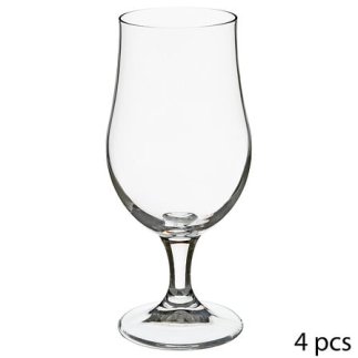 Σετ 4 Ποτήρια Μπύρας με Ποδαράκι 370 ml 134801 Secret de Gourmet