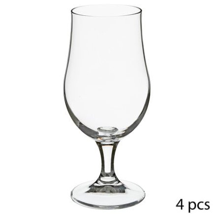 Σετ 4 Ποτήρια Μπύρας με Ποδαράκι 370 ml 134801 Secret de Gourmet