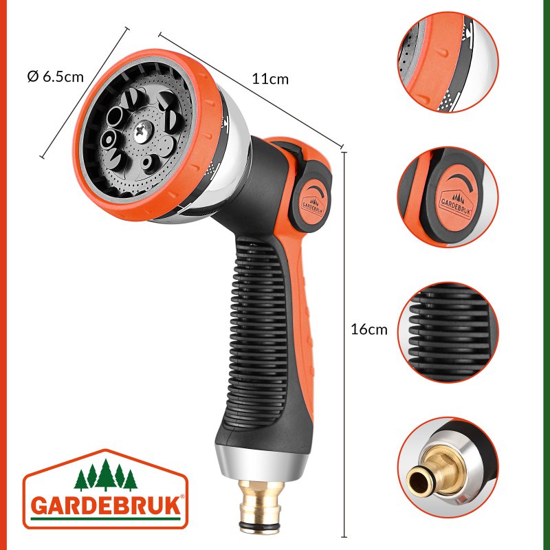 Gardebruk Εύκαμπτος Μαύρος Λάστιχος Κήπου 30μ 109323 Gardebruk Εύκαμπτος Μαύρος Λάστιχος Κήπου 30μ 109323